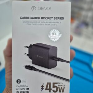 CARREGADOR ROCKET SERIES USB C / USB C 45W