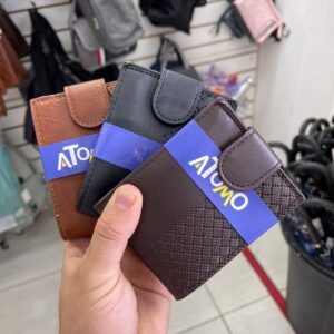 Carteira de couro átomo