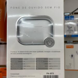 Fone De Ouvido Bluetooth Sem Fio α GOLD FN-BT3