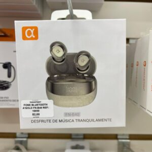 Fone De Ouvido In-ear Sem Fio α GOLD FN-B40