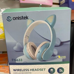 Fone De Ouvido Sem Fio Bluetooth Com Orelhas De Gato Onistek FN633
