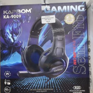 Fone Headset Gamer com Fio e Microfone Ajustável Conexão P2 USB KA-9009