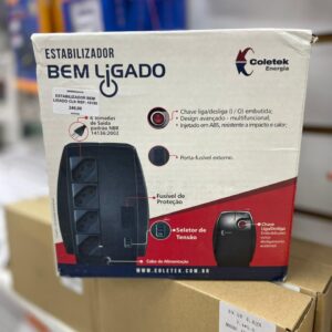 Estabilizador Coletek Bem Ligado Es-300va Bivolt - Saída 115v