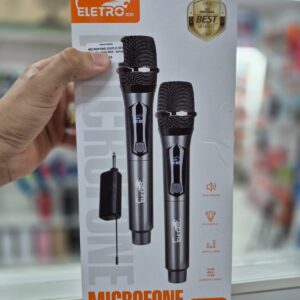 MICROFONE SEM FIO DUPLO C/ ADAPTADOR EL-5005