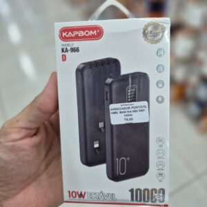 CARREGADOR PORTÁTIL 10000MAH KA-966