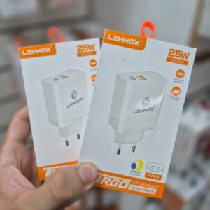 FONTE TIPO C + USB 25W LEHMOX LE-182