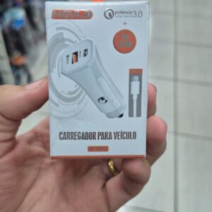 CARREGADOR VEICULAR C/ CABO TIPO C HY-C06TC