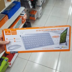 KIT DE TECLADO E MOUSE SEM FIO LEY-177